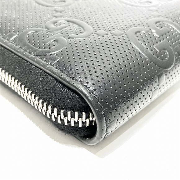 GUCCI GG embossed round zipper 625563 long wallet for men and women - Picture 3 of 9